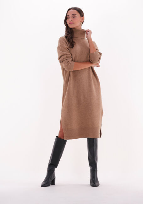 Camel VANESSA BRUNO Midi jurk VERNA DRESS - large