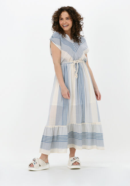 Blauwe LOUIZON Maxi jurk JIHANE ROBE - large