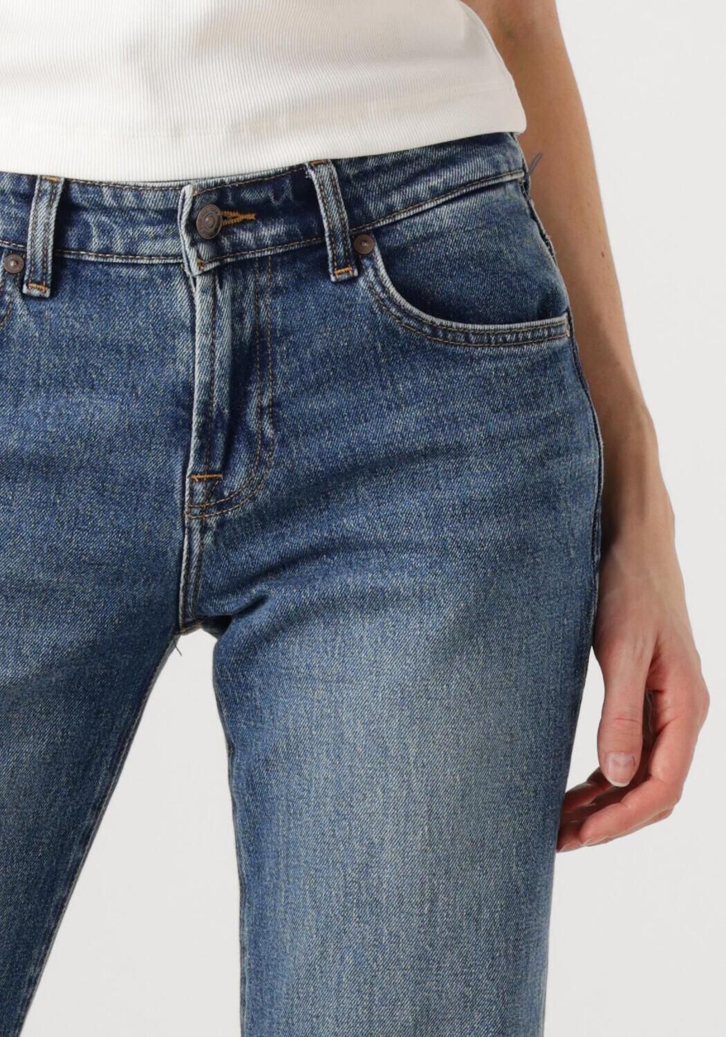 7 FOR ALL MANKIND Dames Jeans Calie Straight Jasper Blauw