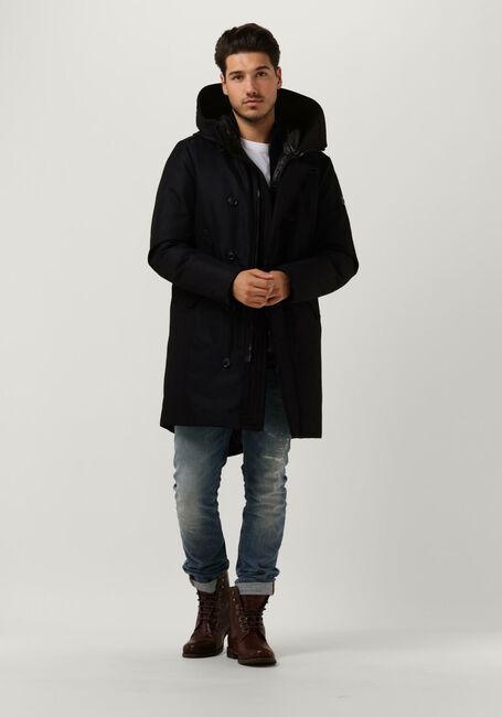 Donkerblauwe PEUTEREY Parka's KASA SL 00 - large