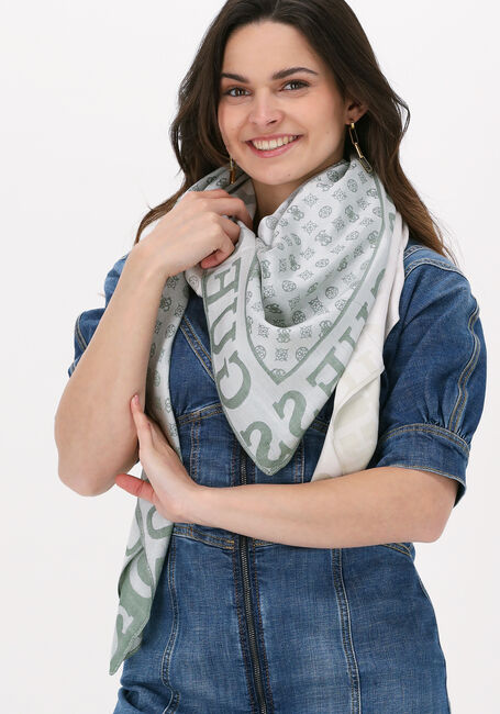 Groene GUESS Sjaal KEFIAH 140X140 - large