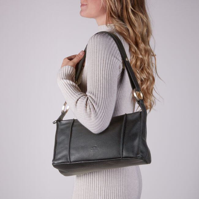 Zwarte FRED DE LA BRETONIERE Schoudertas 262010083 Zwarte FRED DE LA BRETONIERE Schoudertas 262010083 - large