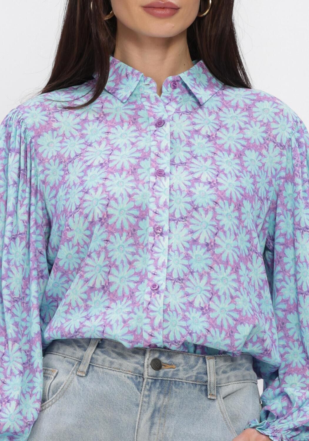 Blauwe YDENCE Blouses BLOUSE ALYSSA - large