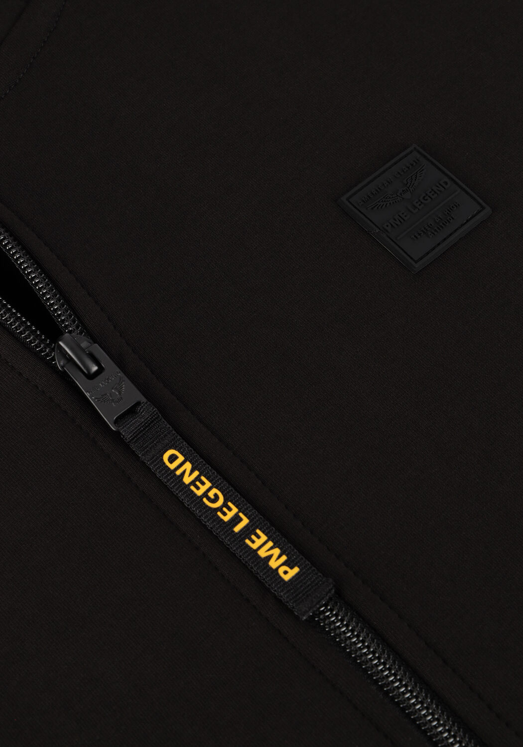 Zwarte PME LEGEND Vest HOODED JACKET INTERLOCK - large