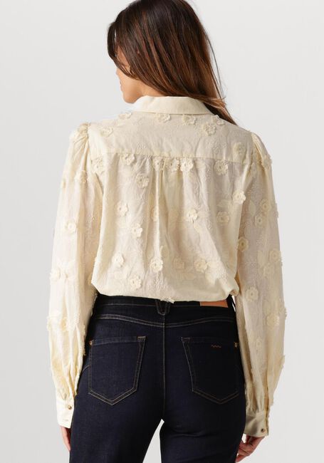 Gebroken wit SUMMUM Blouses LONGSLEEVE BLOUSE 3D FLOWER - large