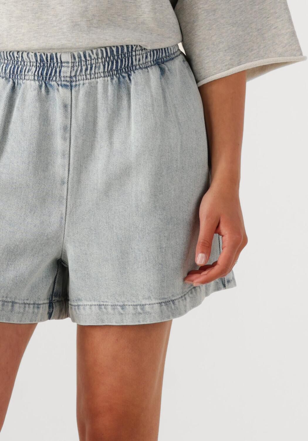 CATWALK JUNKIE Dames Broeken Pull On Denim Short Lichtblauw