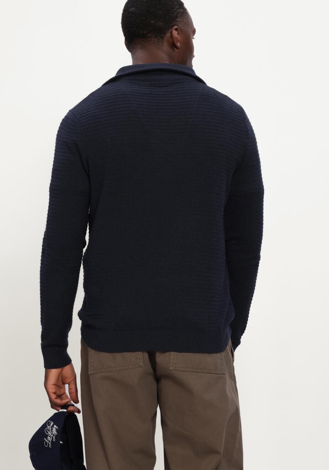 BLUE INDUSTRY Heren Truien & Vesten Knitwear Donkerblauw