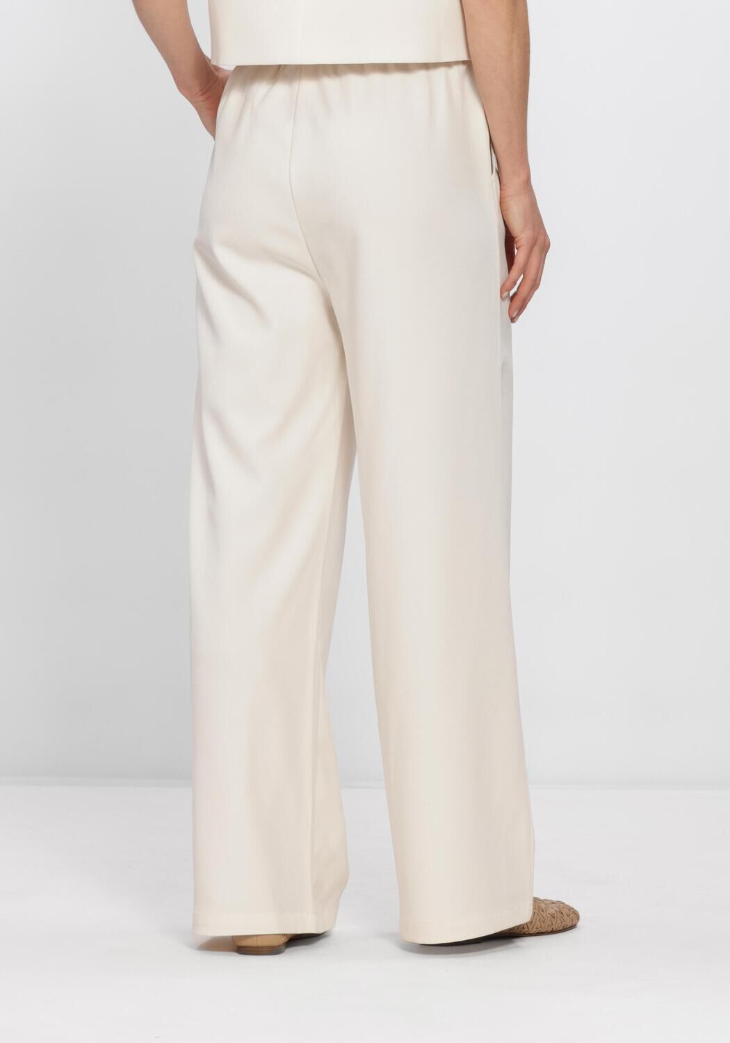 Ecru YDENCE Wijde broek PANTS YADE - large