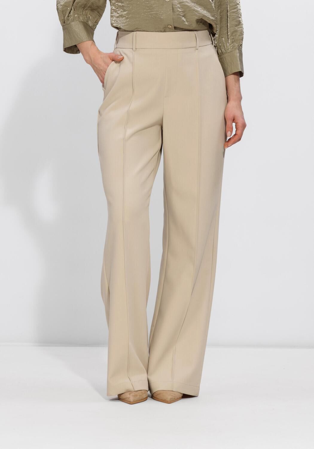 Zand NUKUS Wijde broek JILL PANTS - large