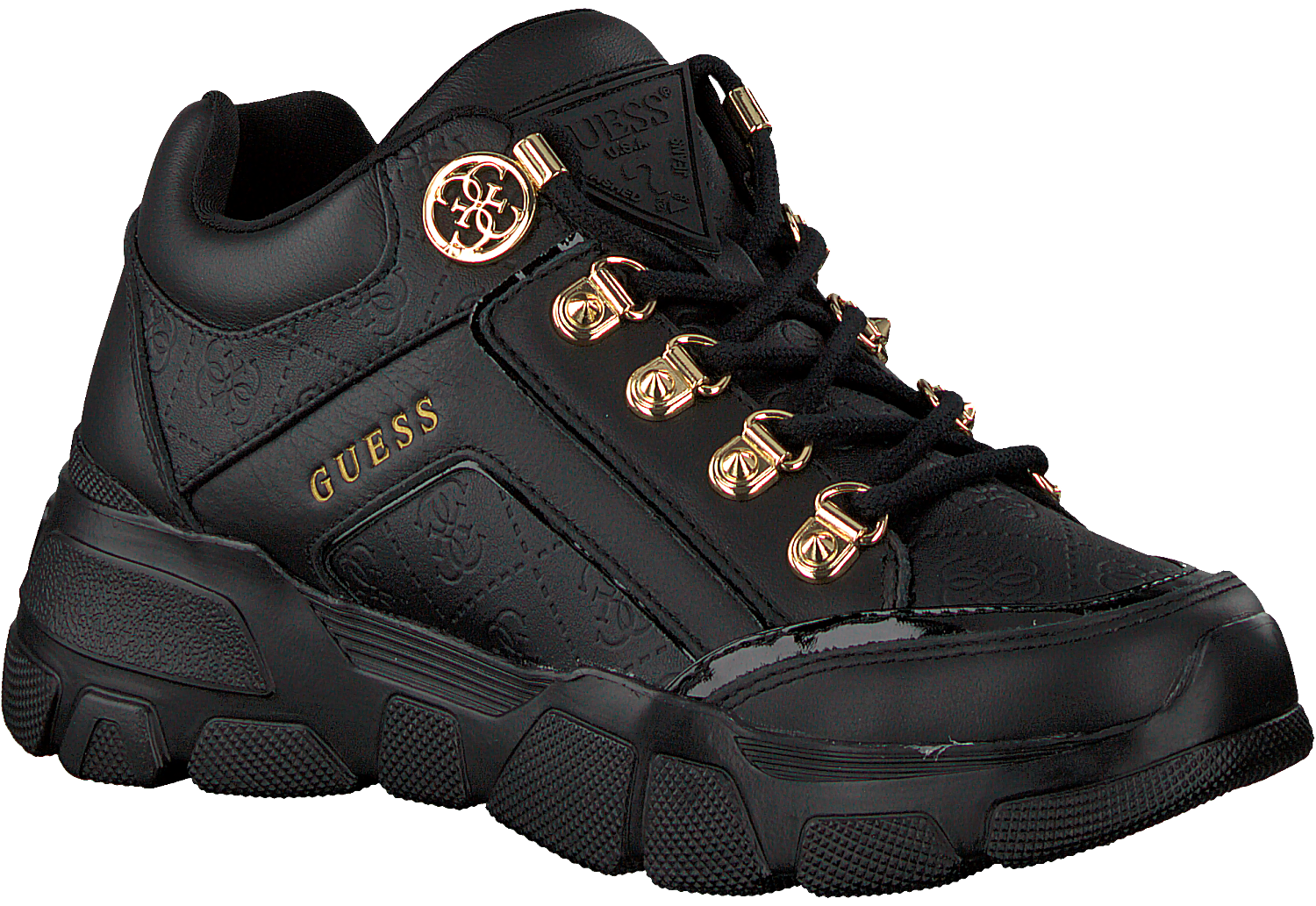 Zwarte GUESS Sneakers SIKE3 | Omoda Zwarte GUESS Sneakers SIKE3 | Omoda