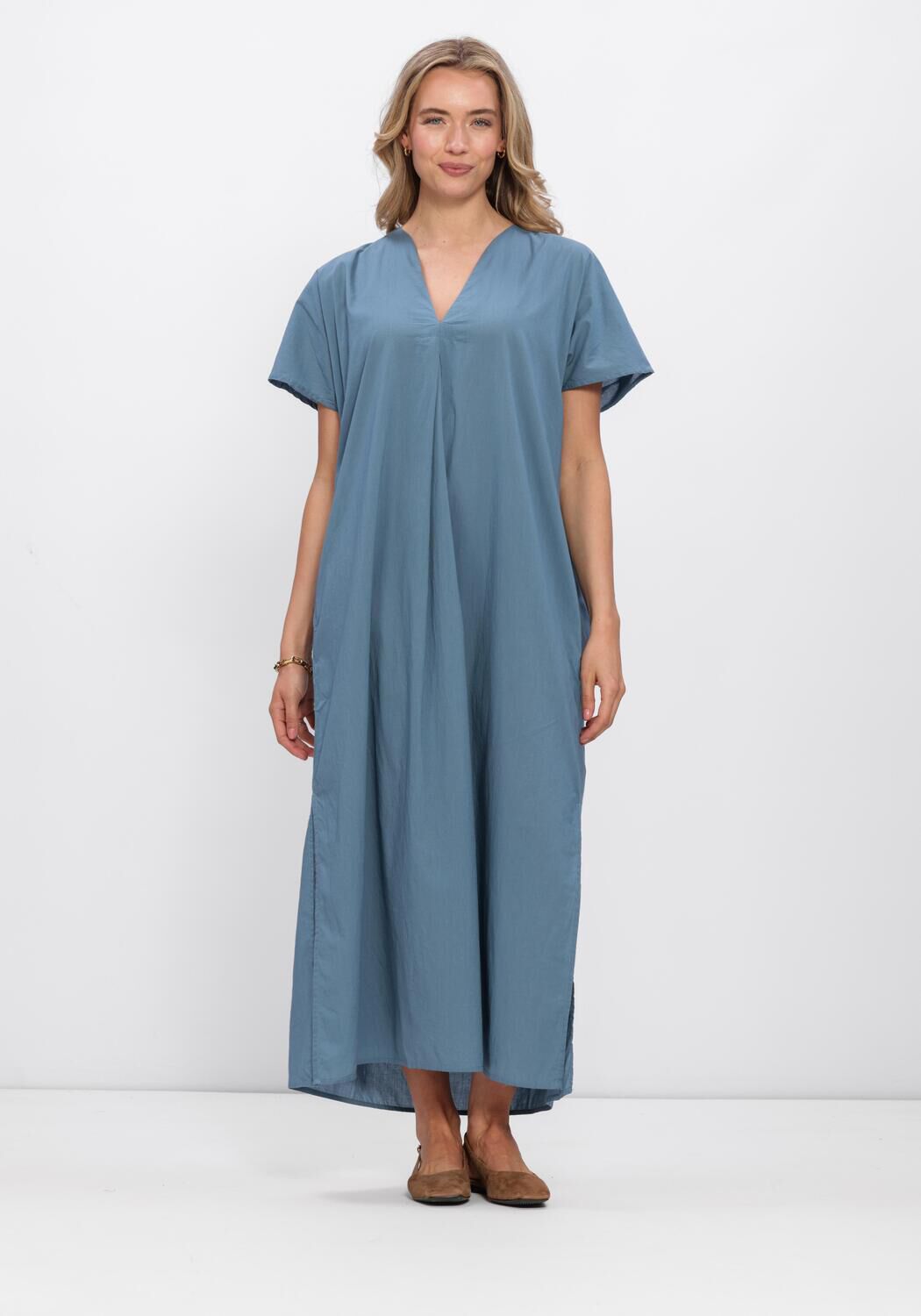 Blauwe BY-BAR Maxi jurk BALI DRESS - large