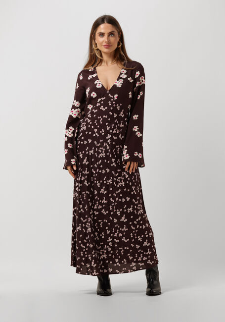 Paarse CATWALK JUNKIE Maxi jurk DR YOU ARE BLOOMING - large