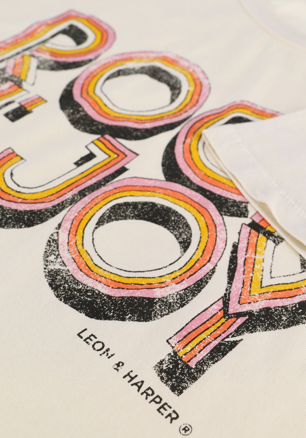 Gebroken wit LEON & HARPER T-shirt TORO JC05 JOY - large