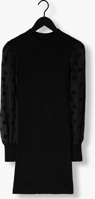Zwarte Y.A.S. Mini jurk YASDOTME LS KNIT DRESS - large