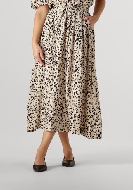 Beige MSCH COPENHAGEN Midirok MSCHALYONA VLORA SKIRT AOP - large