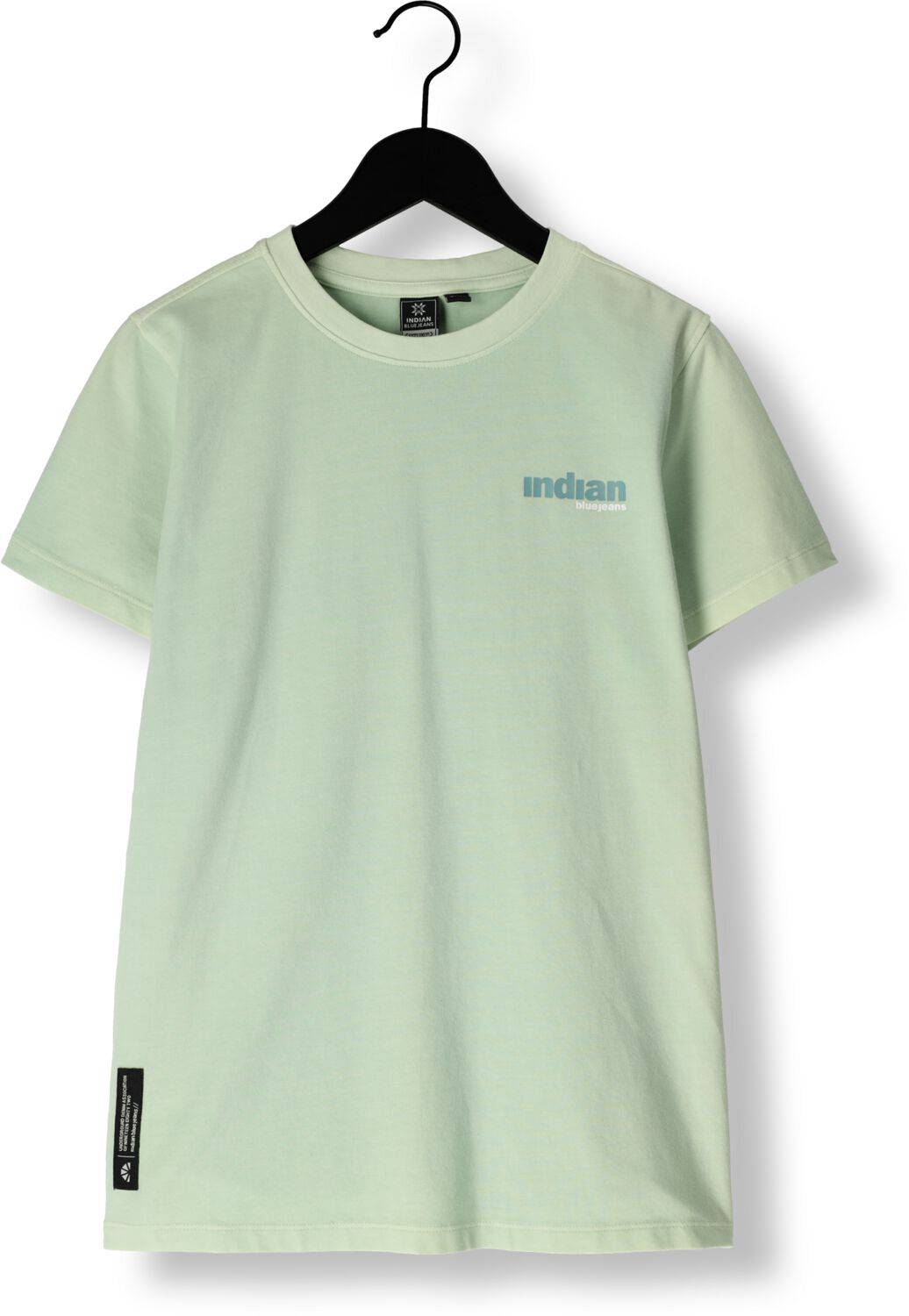 INDIAN BLUE JEANS Jongens Polo's & T-shirts T-shirt Backprint Wave Mint