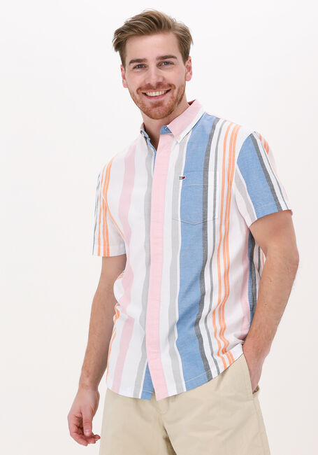 Multi TOMMY JEANS Casual overhemd TJM SHORTSLEEVE PASTEL SHIRT - large