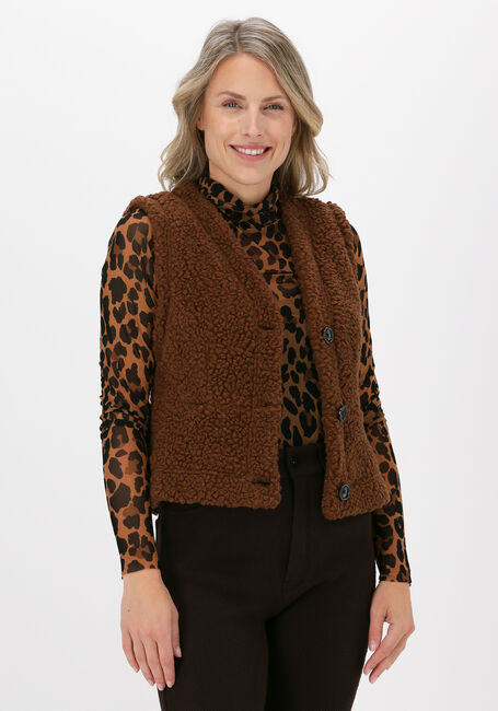 Bruine VANILIA Gilet CLASSY SHEEP GILET - large