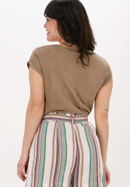 Bruine BY-BAR T-shirt MILA LINEN TOP - large