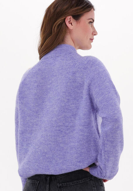 Paarse SELECTED FEMME Trui LULU LS KNIT HIGH NECK B - large