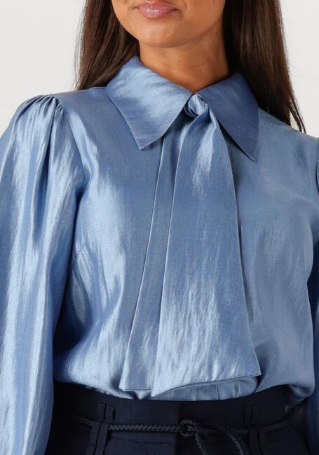 Donkerblauwe AAIKO Blouses VERONNE TIE SHIMM RAY 517 2 - large