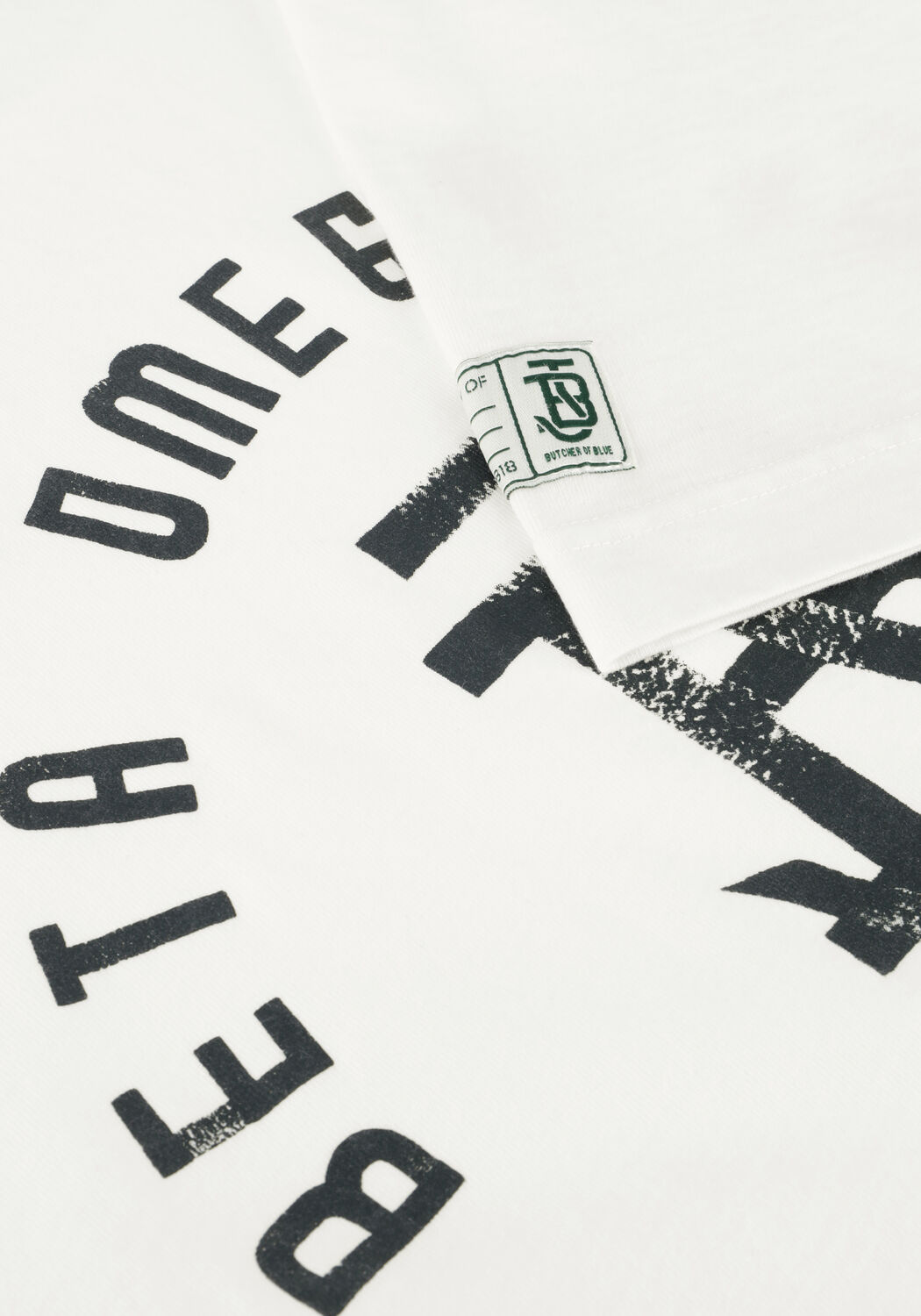 Witte BUTCHER OF BLUE T-shirt ARMY LOOSE LOGO TEE - large