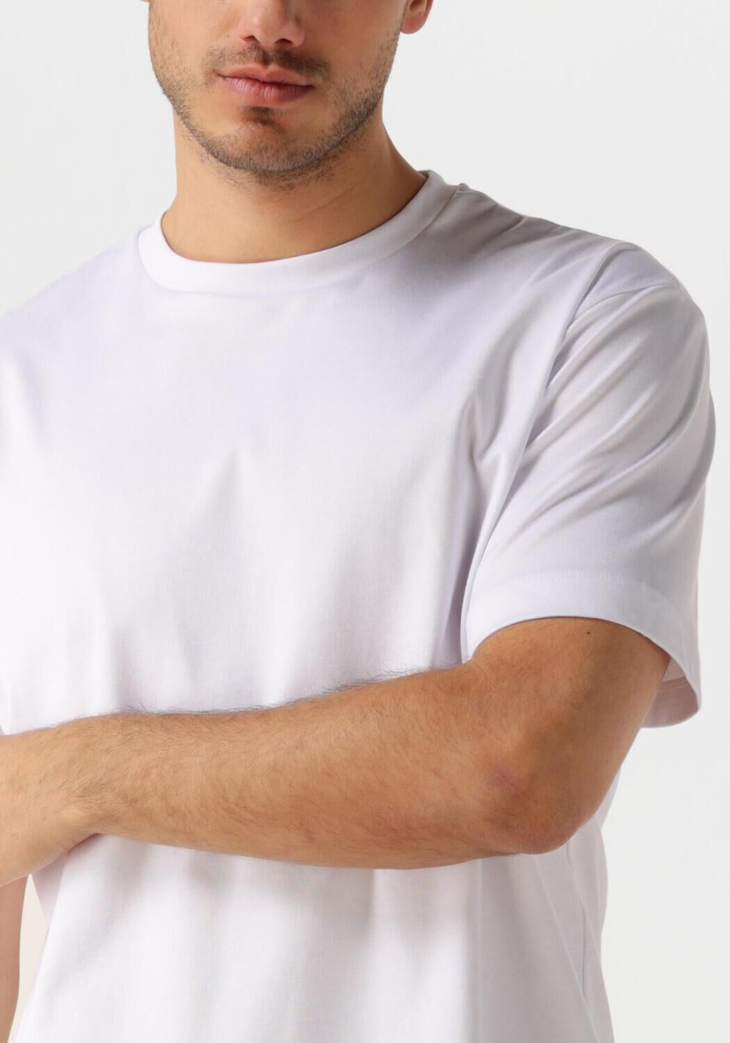 DESOTO LUXURY Heren Polo's & T-shirts Luxury Two Ply T-shirt 1 2 Wit