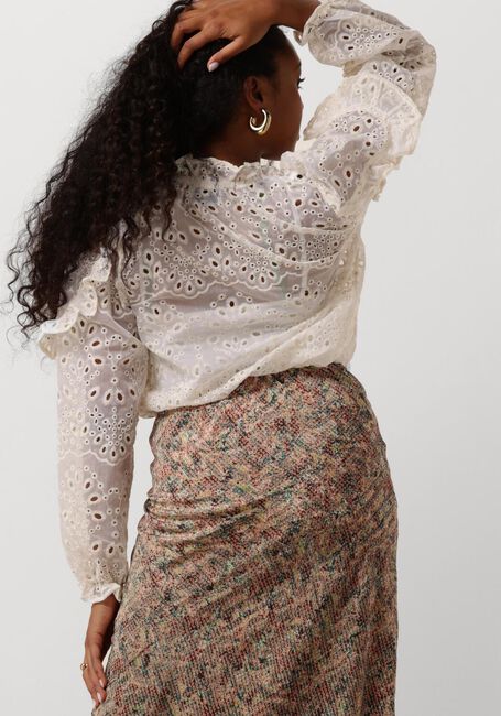 Gebroken wit NEO NOIR Blouses NADIRA EMBROIDERY BLOUSE - large