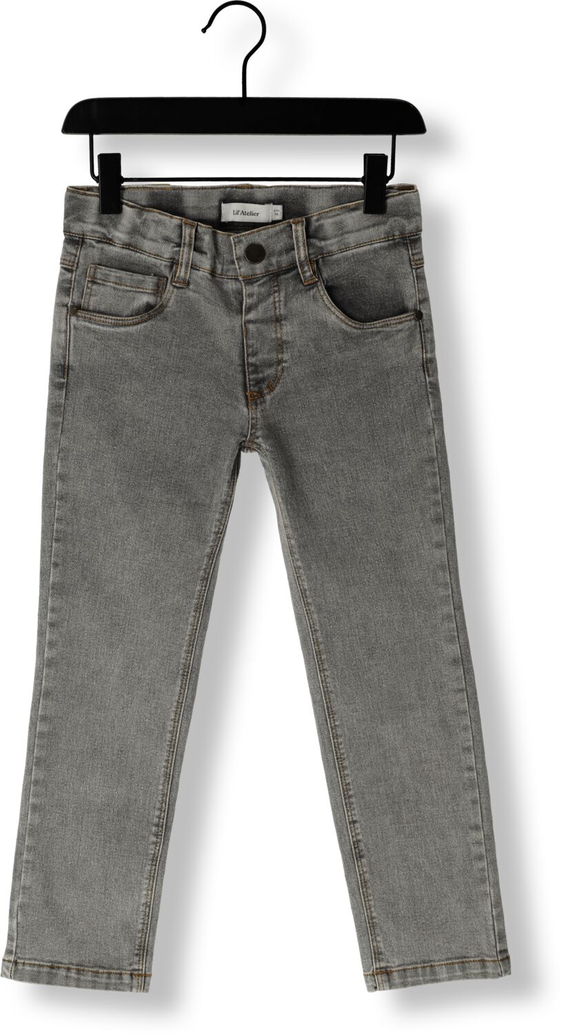 LIL' ATELIER MINI slim fit jeans NMMRYAN met biologisch katoen grijs