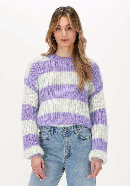 Lila SELECTED FEMME Trui SLFSCARLETT LS KNIT O-NECK B - large