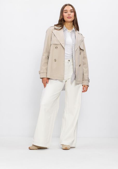 Witte SELECTED WOMEN Blouses SLFCLEO OVERSIZE LINEN BLEND SHIRT - large