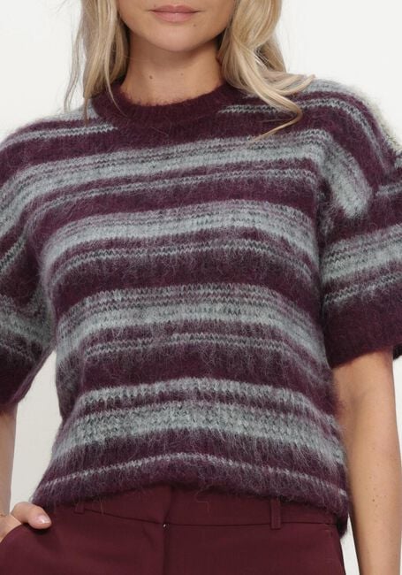 Bordeaux MSCH COPENHAGEN Trui MSCHLYCIE 2/4 PULLOVER STP - large
