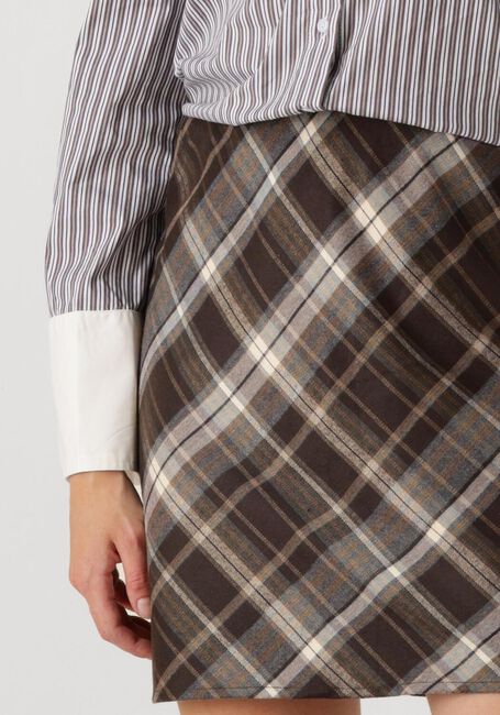 Bruine NEO NOIR Minirok LUNNA CHECK SKIRT - large