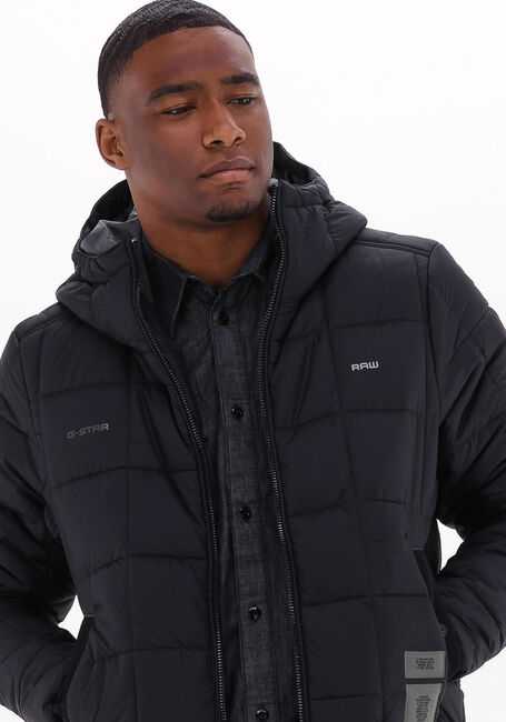 Zwarte G-STAR RAW Gewatteerde jas MEEFIC SQR QUILTED HDD JKT - large