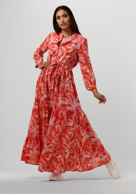 Rode LOLLYS LAUNDRY Maxi jurk NEE DRESS - large