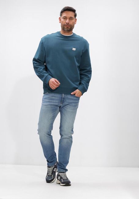 Petrol CALVIN KLEIN Sweater LS 350TERRY EY WHSL BADGE CREWNE - large
