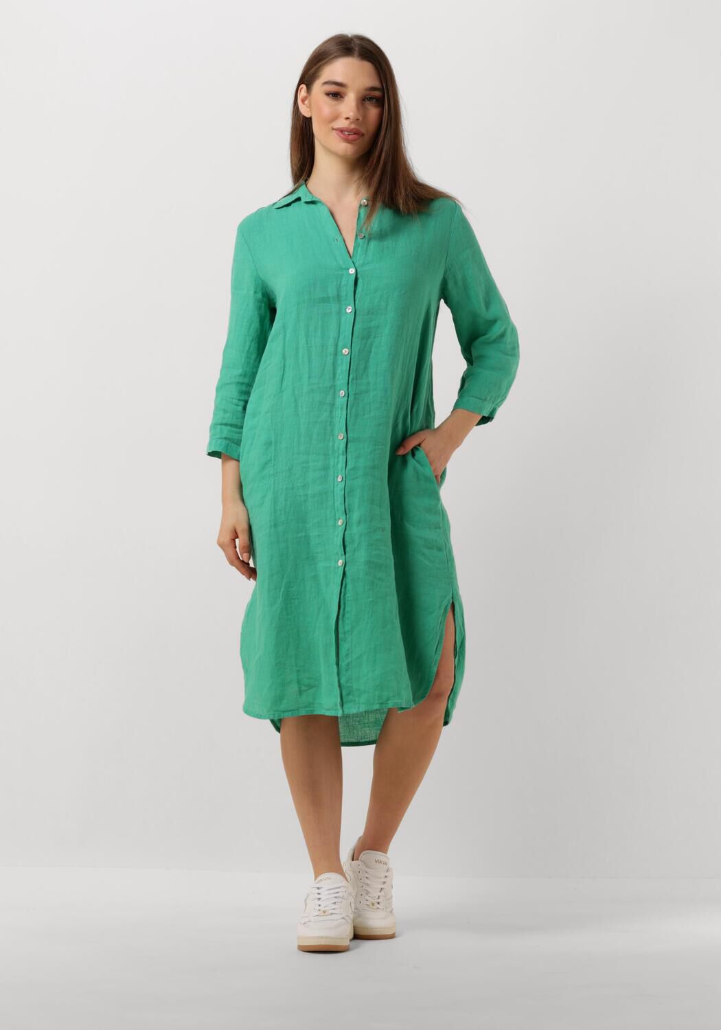 groene bellamy midi jurk domi 1