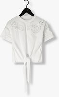 Witte GUESS T-shirt SS CN AJOUR LACE TEE