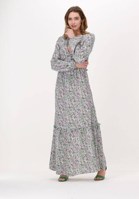 Roze NA-KD Maxi jurk BALLOON SLEEVE MAXI FRILL DRESS - large