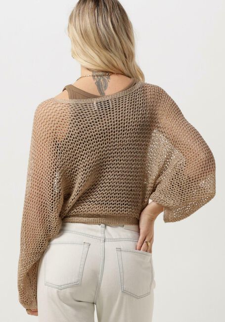 Beige RESORT FINEST Trui CROCHET SWEATER - large
