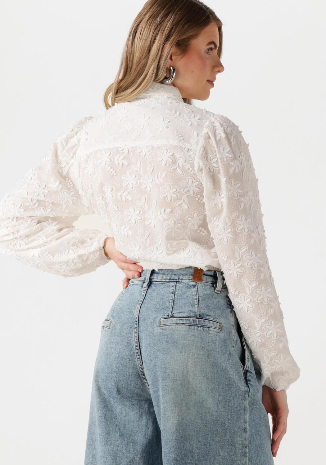 AAIKO Dames Blouses Lien Long Sleeve Co 510 Wit