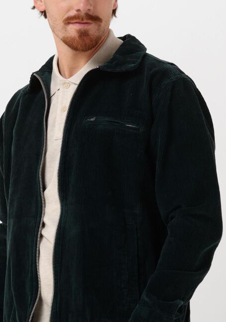 Donkergroene WOODBIRD Jack WADE CORD JACKET - large