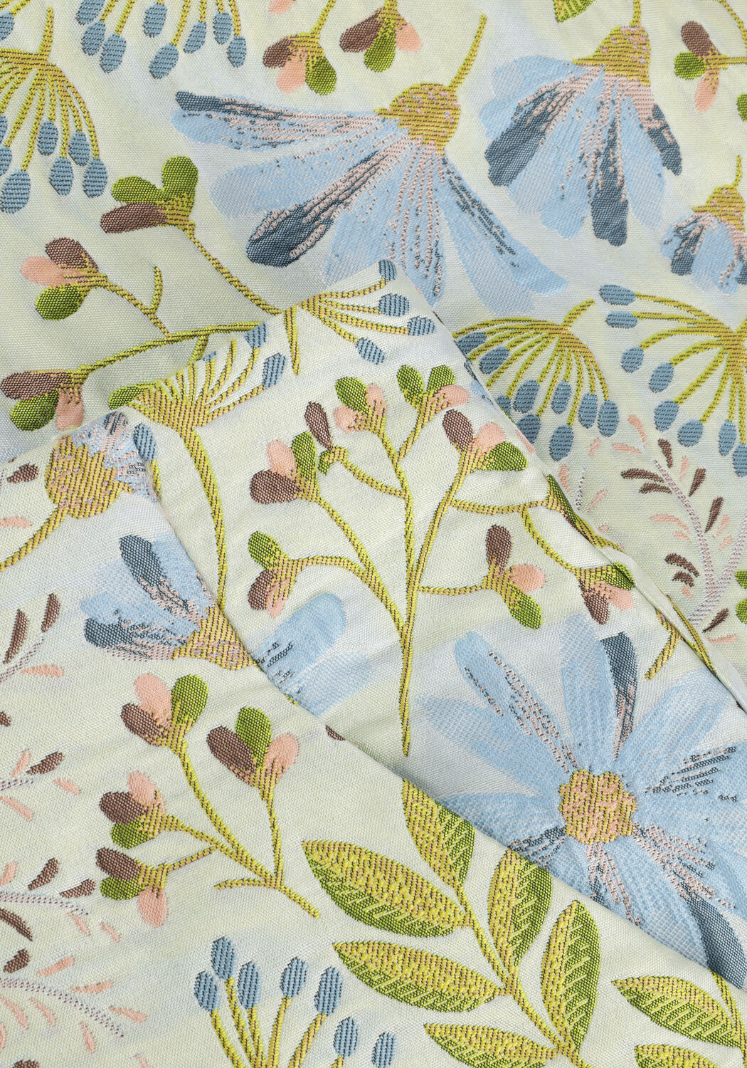 Lichtblauwe MSCH COPENHAGEN Minirok ALOE W FLORALS - large