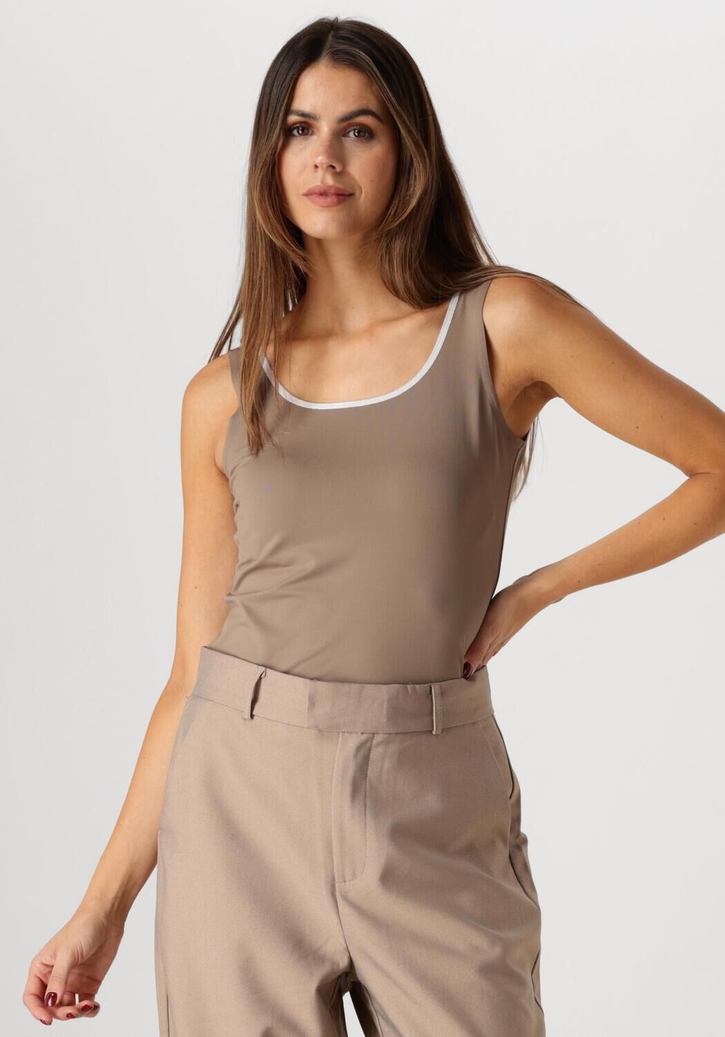 NUKUS Dames Tops & T-shirts Juba Singlet Bruin