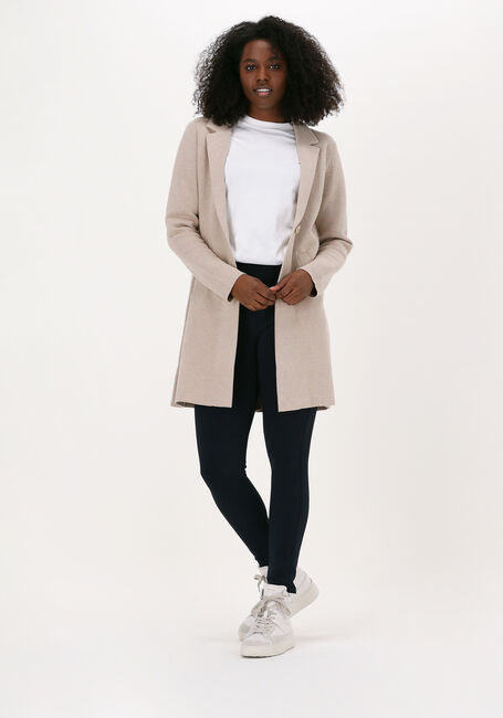 Taupe KNIT-TED Vest SAMMIE CARDIGAN - large