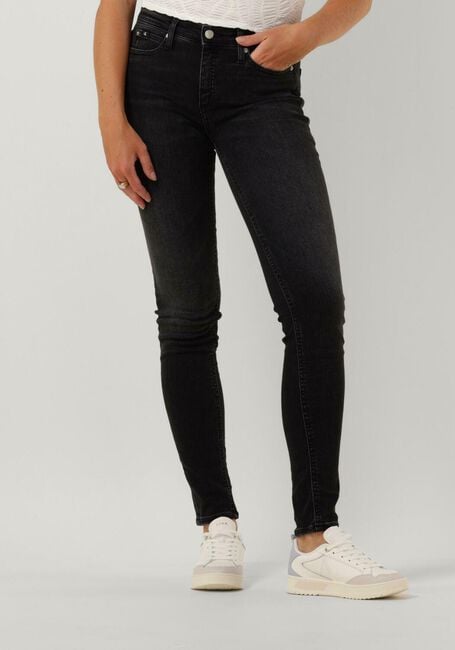 Zwarte CALVIN KLEIN Skinny jeans MID RISE SKINNY - large