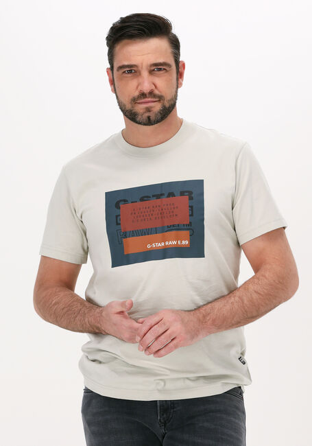 Beige G-STAR RAW T-shirt CVRD ORIGINALS R T - large