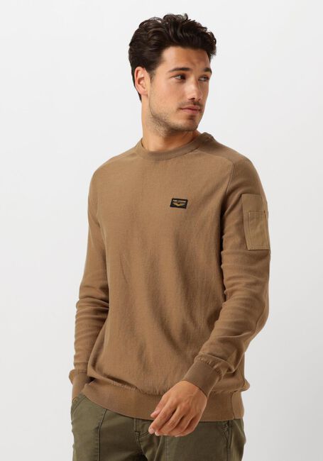 Bruine PME LEGEND Trui R-NECK AMERICAN CLASSIC KNIT - large