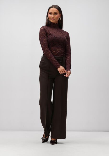 Bordeaux NEO NOIR Top LIZA LACEFLOWER BLOUSE - large