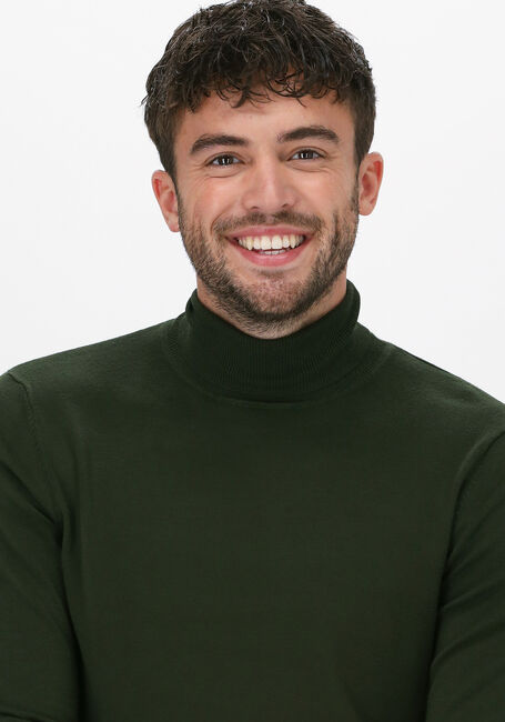 Donkergroene PUREWHITE Coltrui ESSENTIAL KNIT TURTLENECK - large
